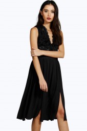 LEXIS ORGANZA MIDI SUKNELĖ